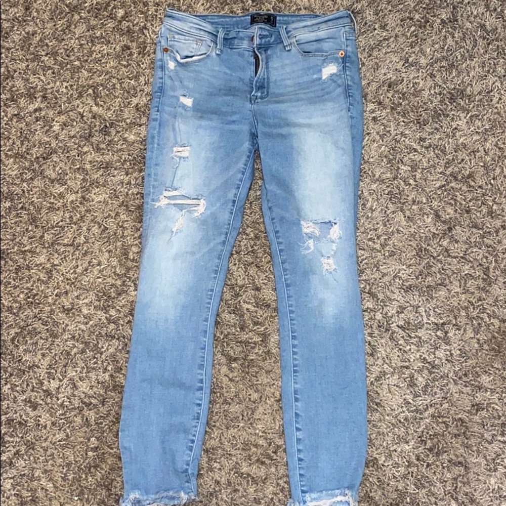 Low rise skinny ankle jeans